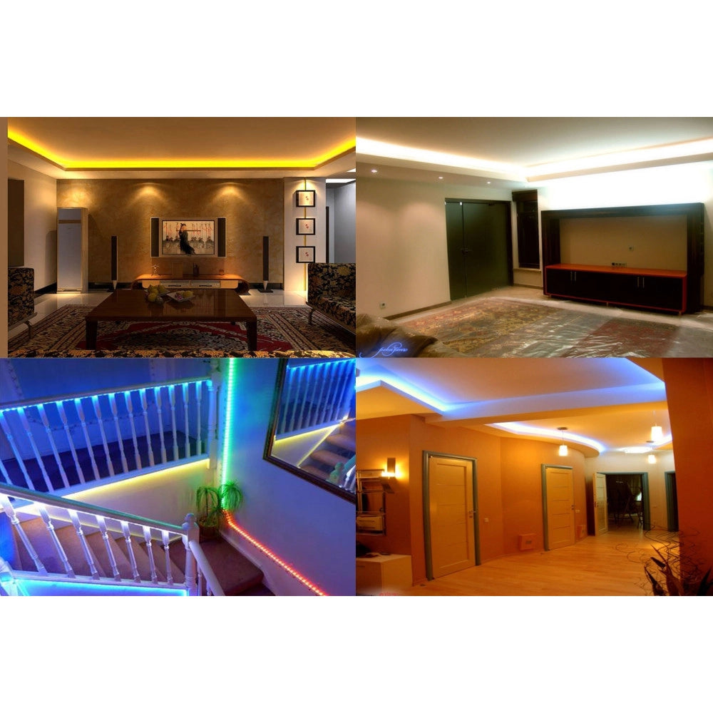 Trade Shop - Strip Striscia Led 5m 3528 5050 5630 300 Led Impermeabile Fredda Calda Rgb -