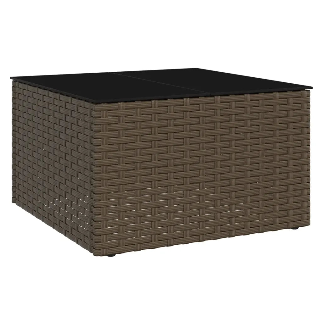Set Divani da Giardino 2 pz con Cuscini in Polyrattan Marrone 362342
