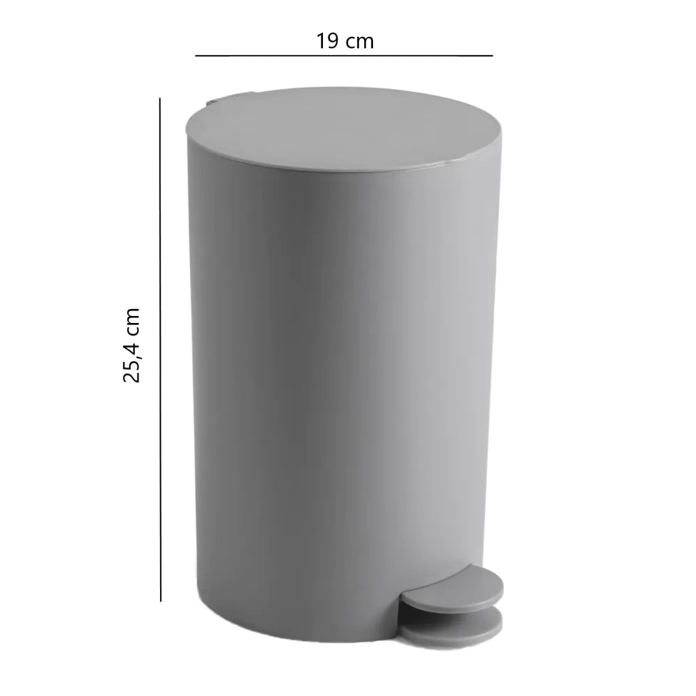 Portarifiuti 3LT grigio opaco | Sharon
