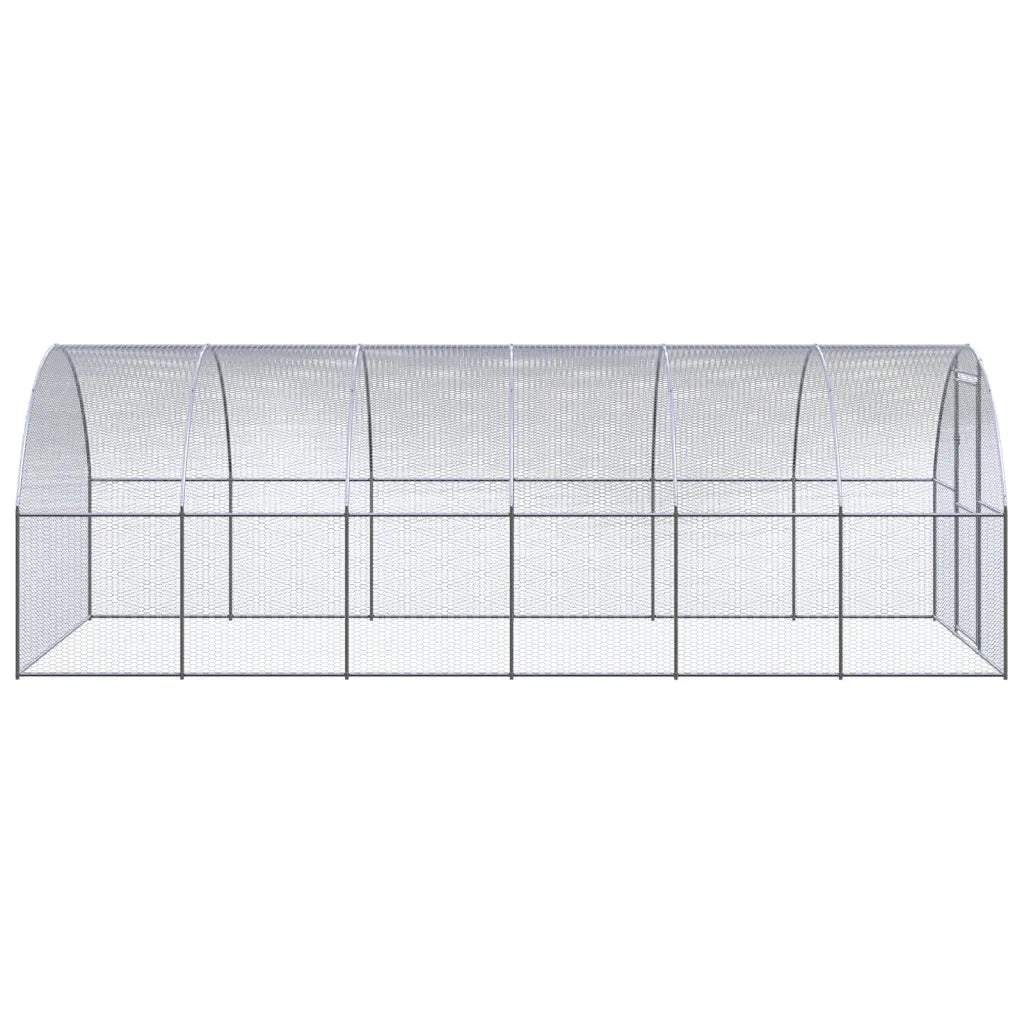Pollaio per Esterni 3x6x2 m in Acciaio Zincato 3095465