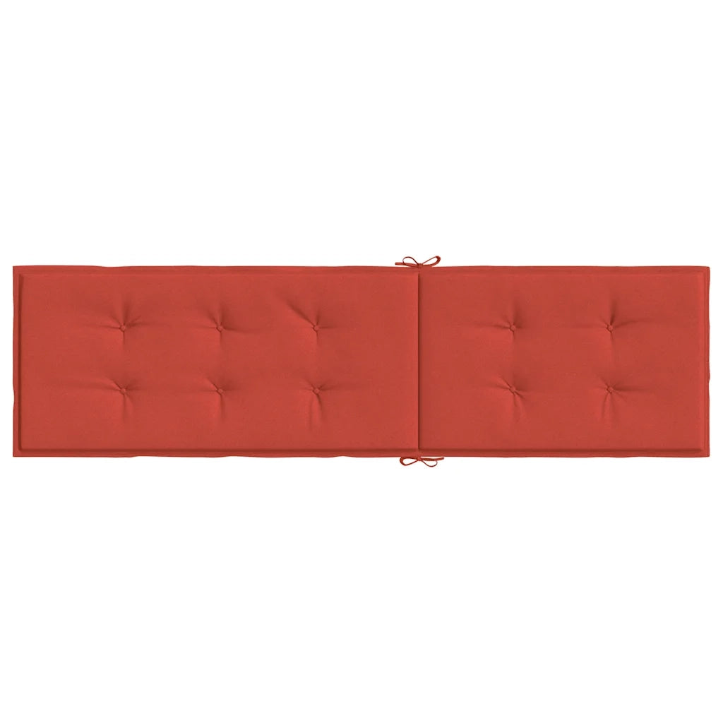 Cuscino per Sdraio Rosso MÃ©lange (75+105) x 50 x 4 cm in Tessuto