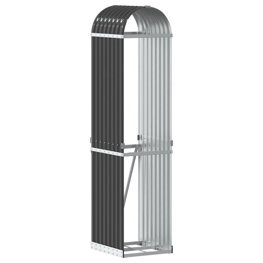 Portalegna 40 x 45 x 170 cm acciaio zincato antracite 02_0043780
