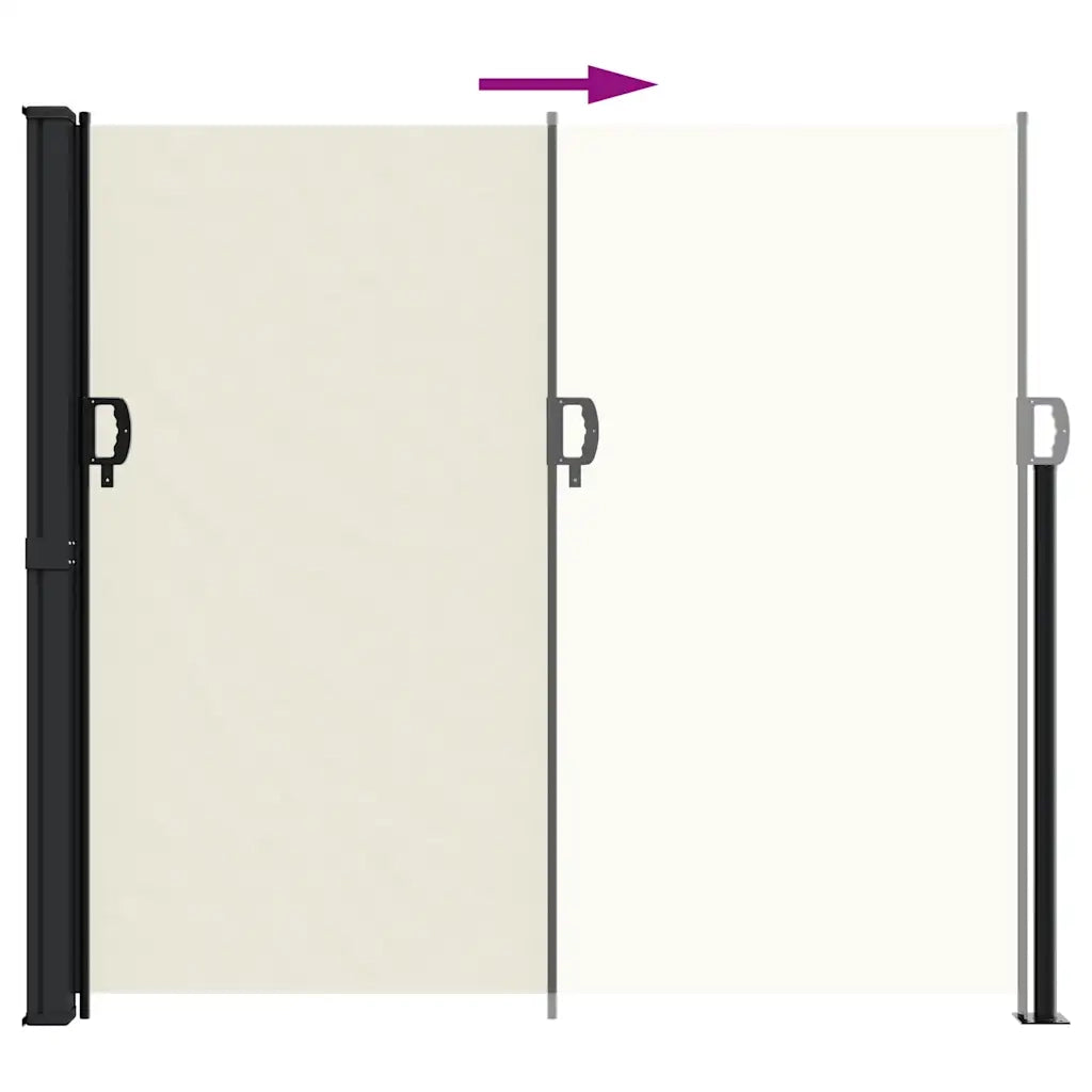 Tenda da Sole Laterale Retrattile Crema 180x300 cm 4004340
