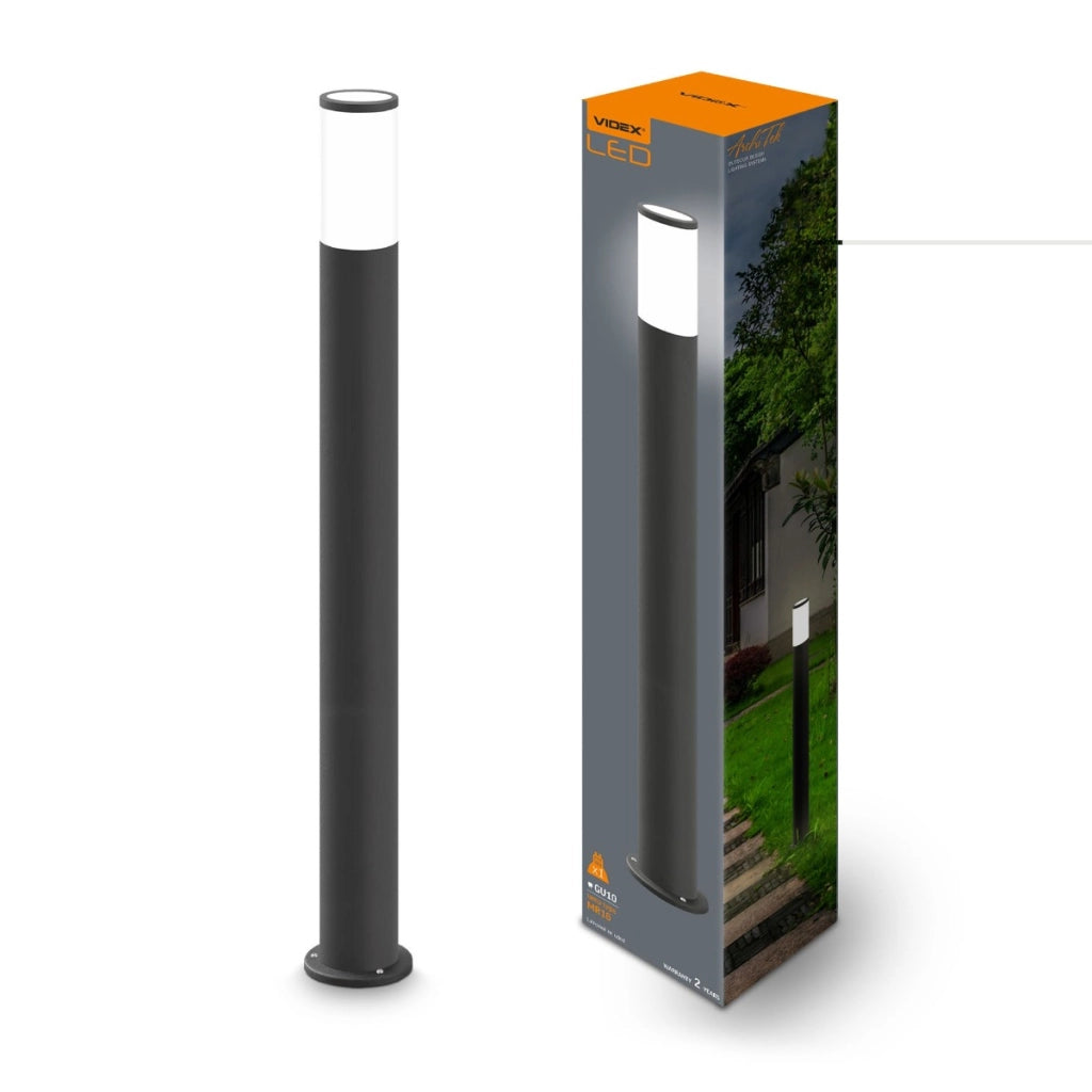 Paletto luce da giardino nero GU10 60cm IP54 Videx