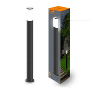 Paletto luce da giardino nero GU10 60cm IP54 Videx