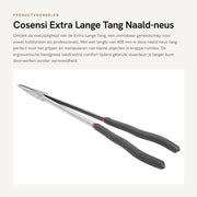 Tang extra lungo - 400mm - Manico ergonomico - Strumento per lavori di precisione - Adatto per entusiasti e professionisti