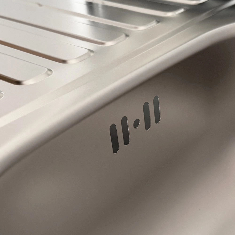 Lavello appoggio acciaio inox 80x50 cm una vasca e gocciolatoio sinistro SA216