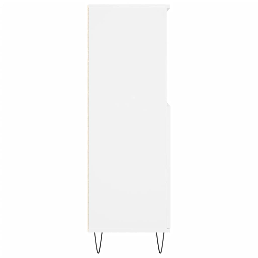 Buffet credenza cassettiera mobiletto mobile contenitore organizer cucina soggiorno salotto alto 60 x 36 x 110 cm legno ingegnerizzato bianco 02_0032469