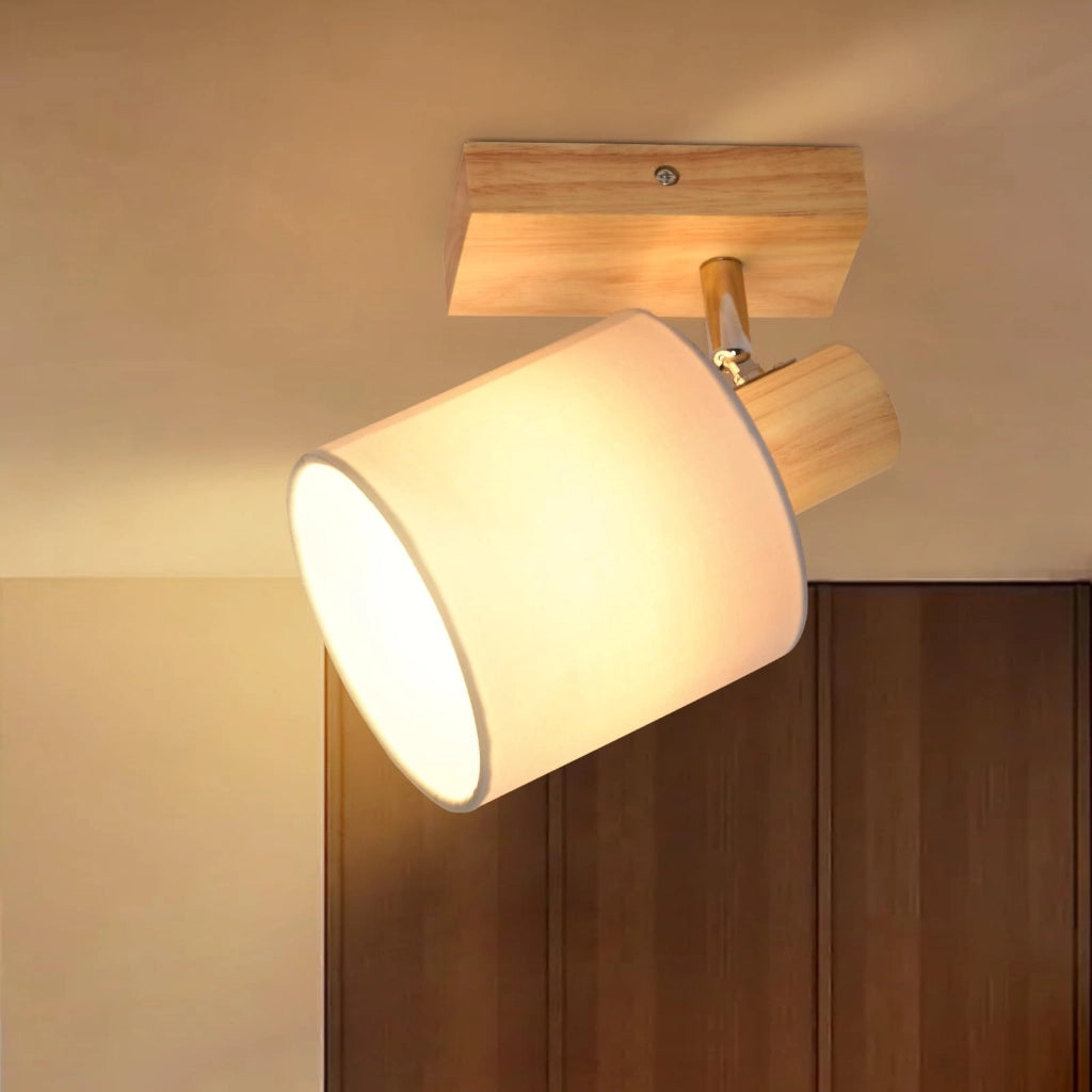 ZMH Faretto da soffitto regolabile vintage nero E14 a 1 fiamma