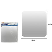 Trade Shop - Specchio Adesivo Forma Quadrata Adesiva Murale Arredamento Casa 40 X 40 Cm -