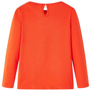 Maglietta da Bambina Maniche Lunghe Arancione Scuro 92 13644