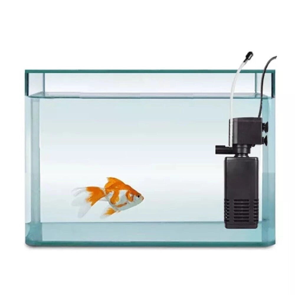 Trade Shop - Pompa Sommergibile Per Acquario Riciclo Acqua Dolce Salata 800l/h 12 W Ql-1000f -