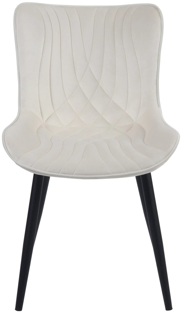 Sedia Brady crema,Velluto