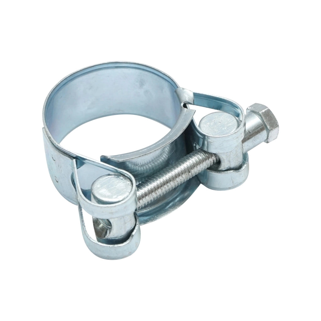 Morsetto di forza, morsetto in metallo zincato con vite W1 per tubi da 44-47 mm Breckner Germany
