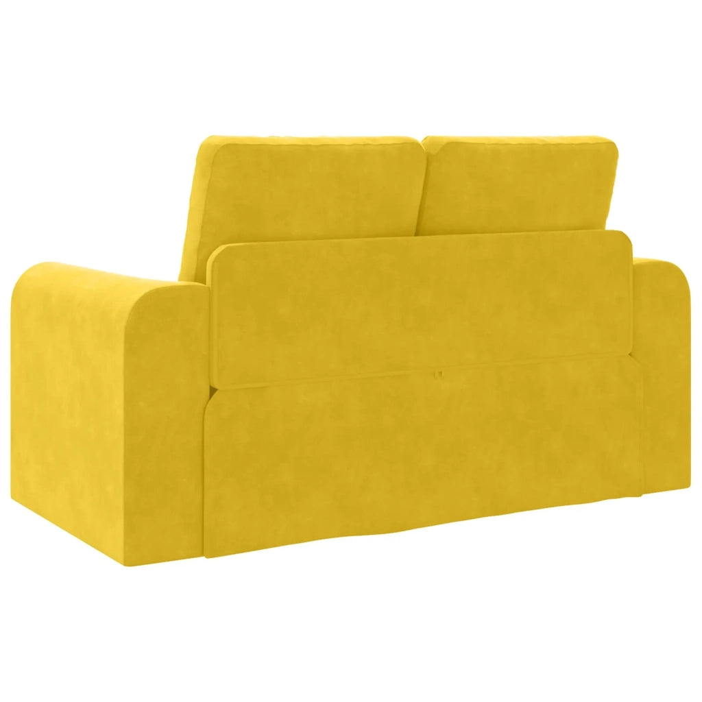 Divano letto Giallo 148 x 71 x 83 cm Velluto 4106689