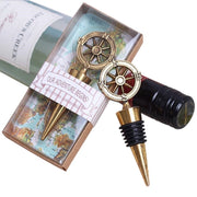 Trade Shop - Cavatappi Apri Bottiglia Timone Rosa Venti Scatola Segnaposto Bomboniera -
