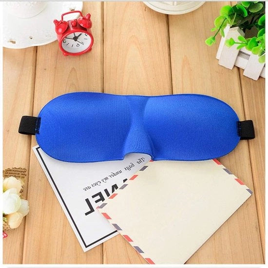 Slaapmasker per uomo - 100% comfort e leggero - blu - per viaggi - sonno leggero