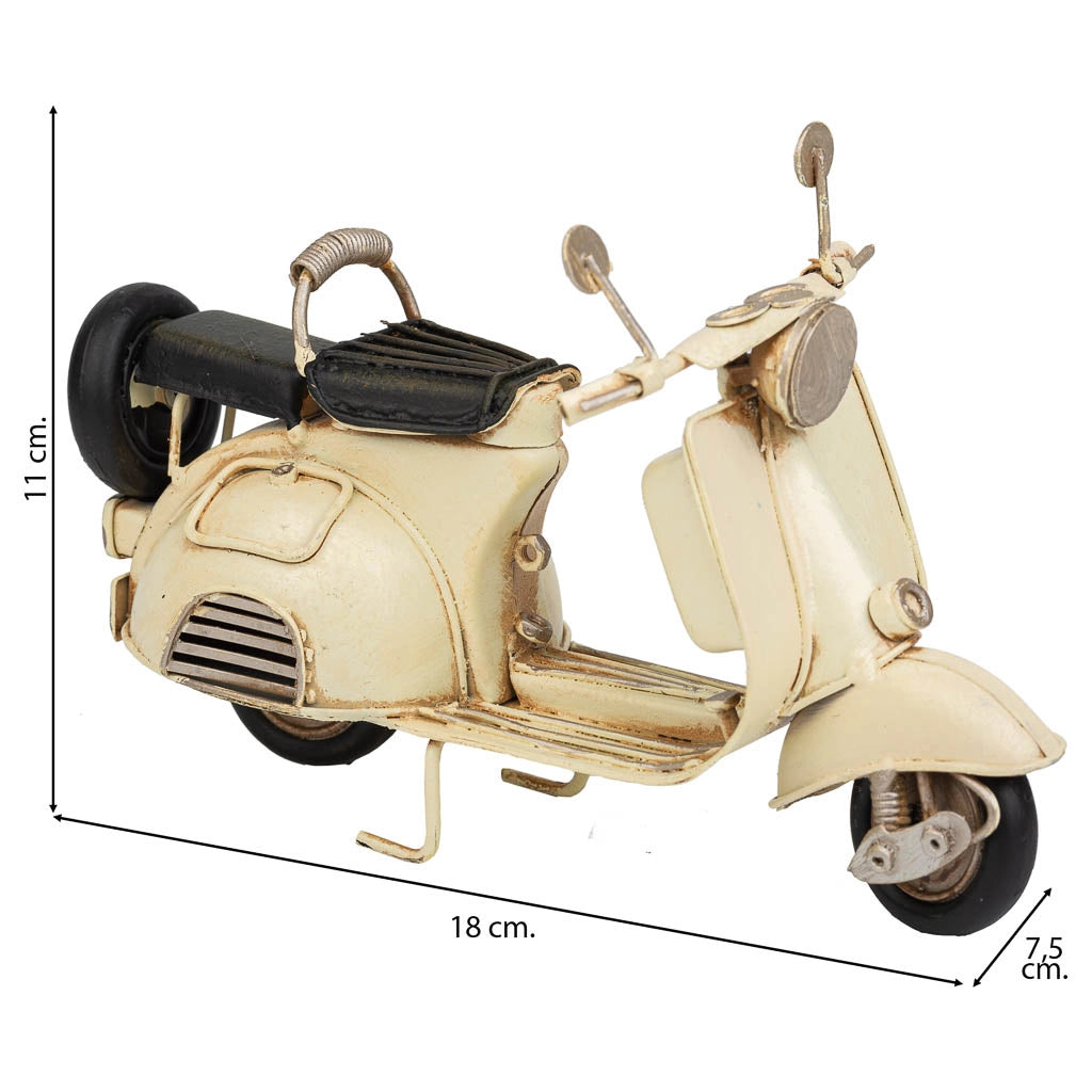 Moto in metallo marrone 18x7,5x11h