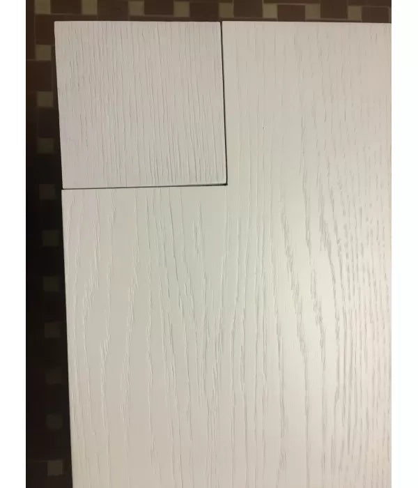 Tavolo rettangolare allungabile rovere laccato bianco l.180 p.90 (853) - Mobili 2G