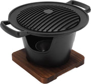 Mini piastra da grigliata per barbecue portatile per viaggi, picnic, campeggio e fiamme di legna