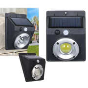 Trade Shop - Faretto Luce Led Cob Pannello Solare Ricaricabile Sensore Di Movimento Pir -