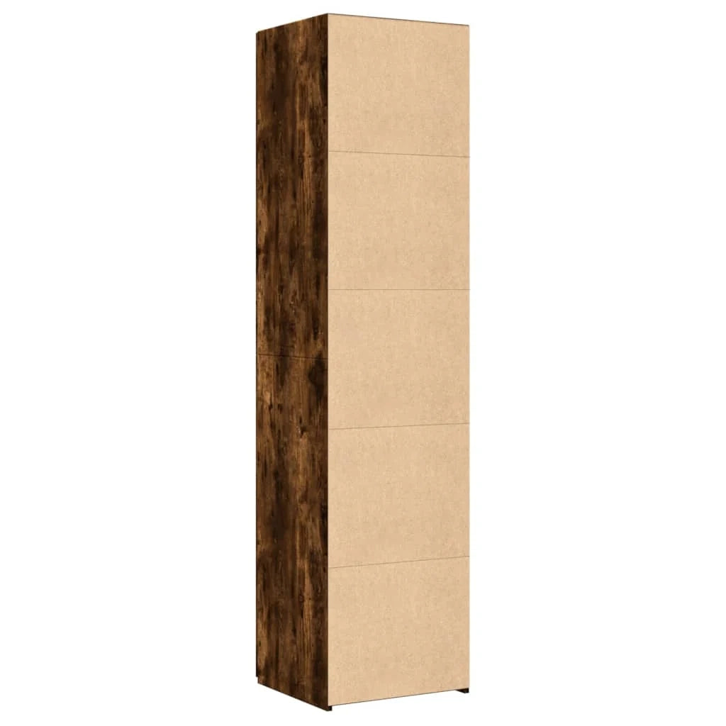 Buffet credenza cassettiera mobiletto mobile contenitore organizer cucina soggiorno salotto alto 45 x 42,5 x 185 cm legno ingegnerizzato marrone 02_0033362