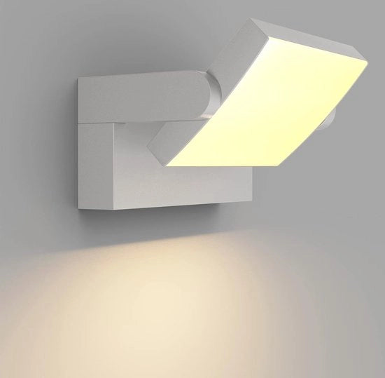 Lampada a LED per interni ed esterni, impermeabile, pannello rotativo, 1500 lumen, bianco caldo
