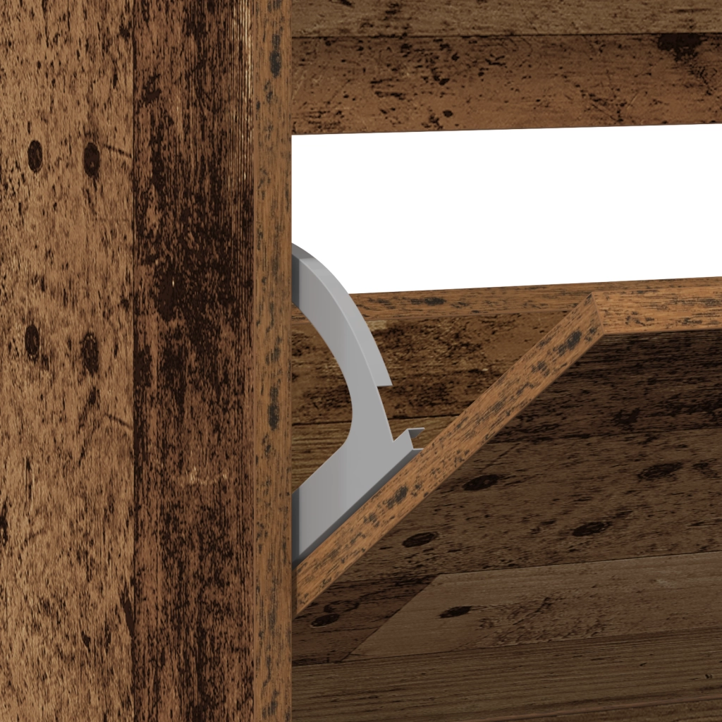 Mobile per Scarpe  con Cassetto Flip in Legno Antico 80x21x87,5 cm