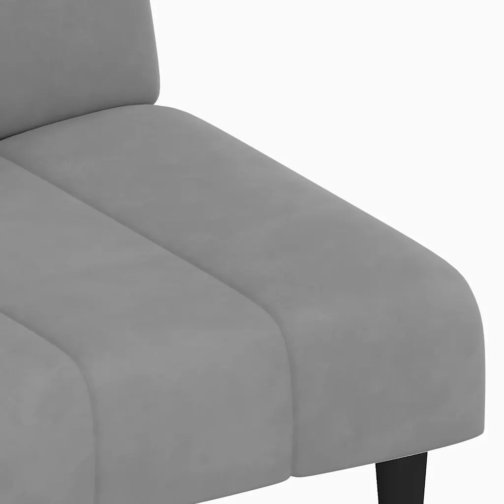 Divano letto | Sof¨¤ letto | Letto singolo a 2 Posti Grigio Chiaro in Velluto