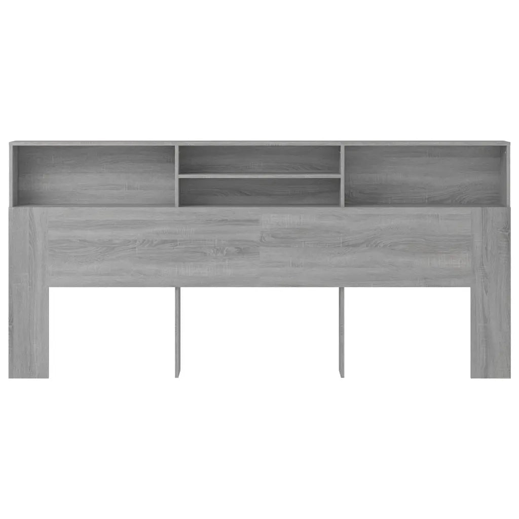 Testiera con Contenitore Grigio Sonoma 220x19x103,5 cm 817262