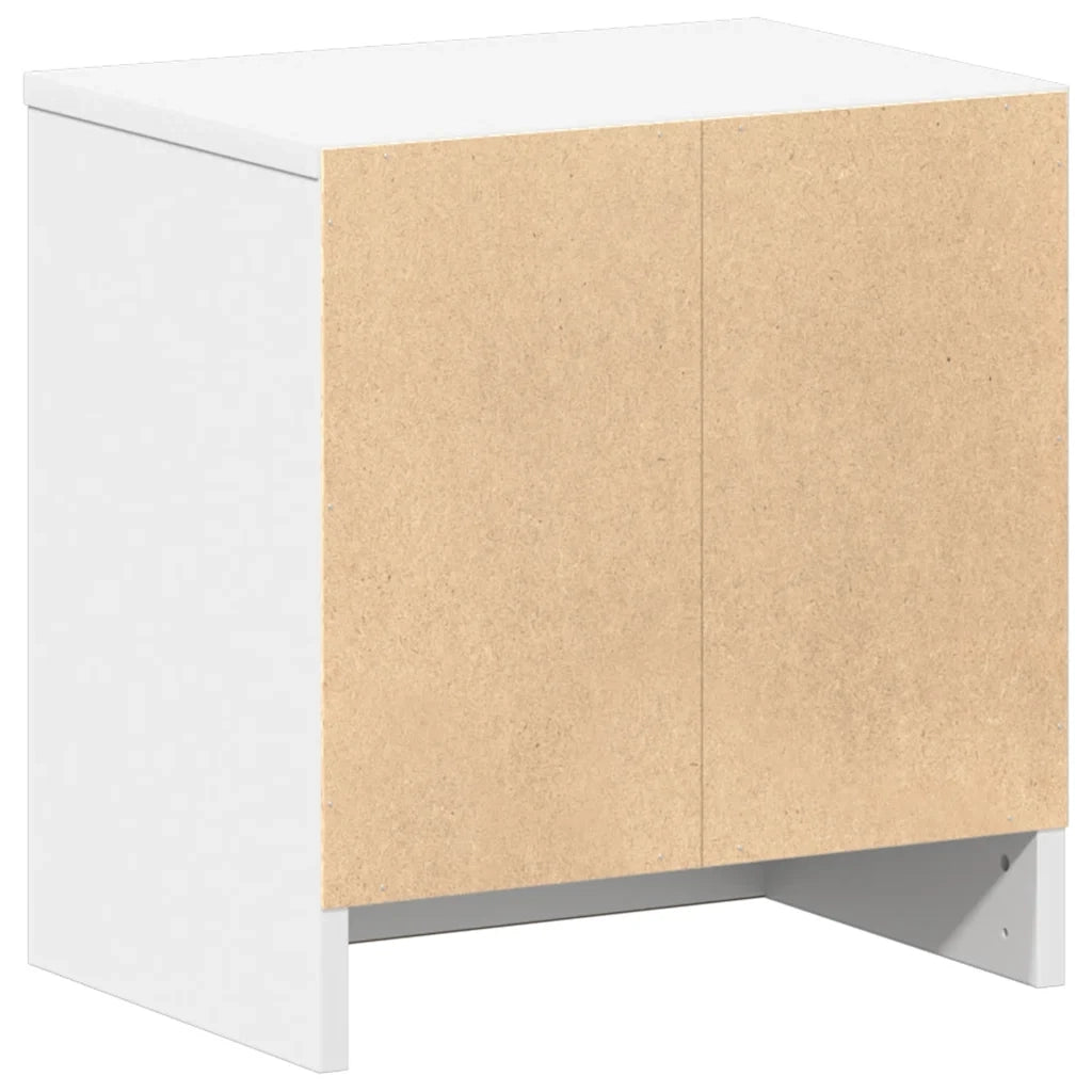 vidaXL Comodino con Cassetto Bianco 39x28x41 cm