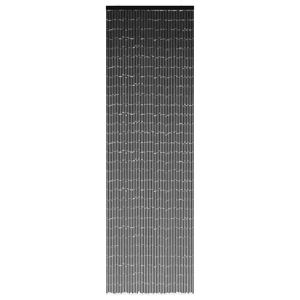 Tenda Antimosche per Porte Grigio Scuro 56x185 cm Bambù 4017447