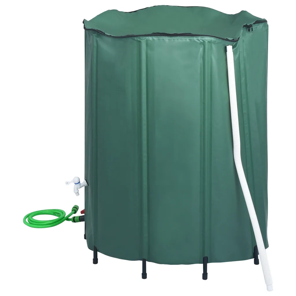 Serbatoio per Acqua Piovana Pieghevole con Rubinetto 1000 L 48607