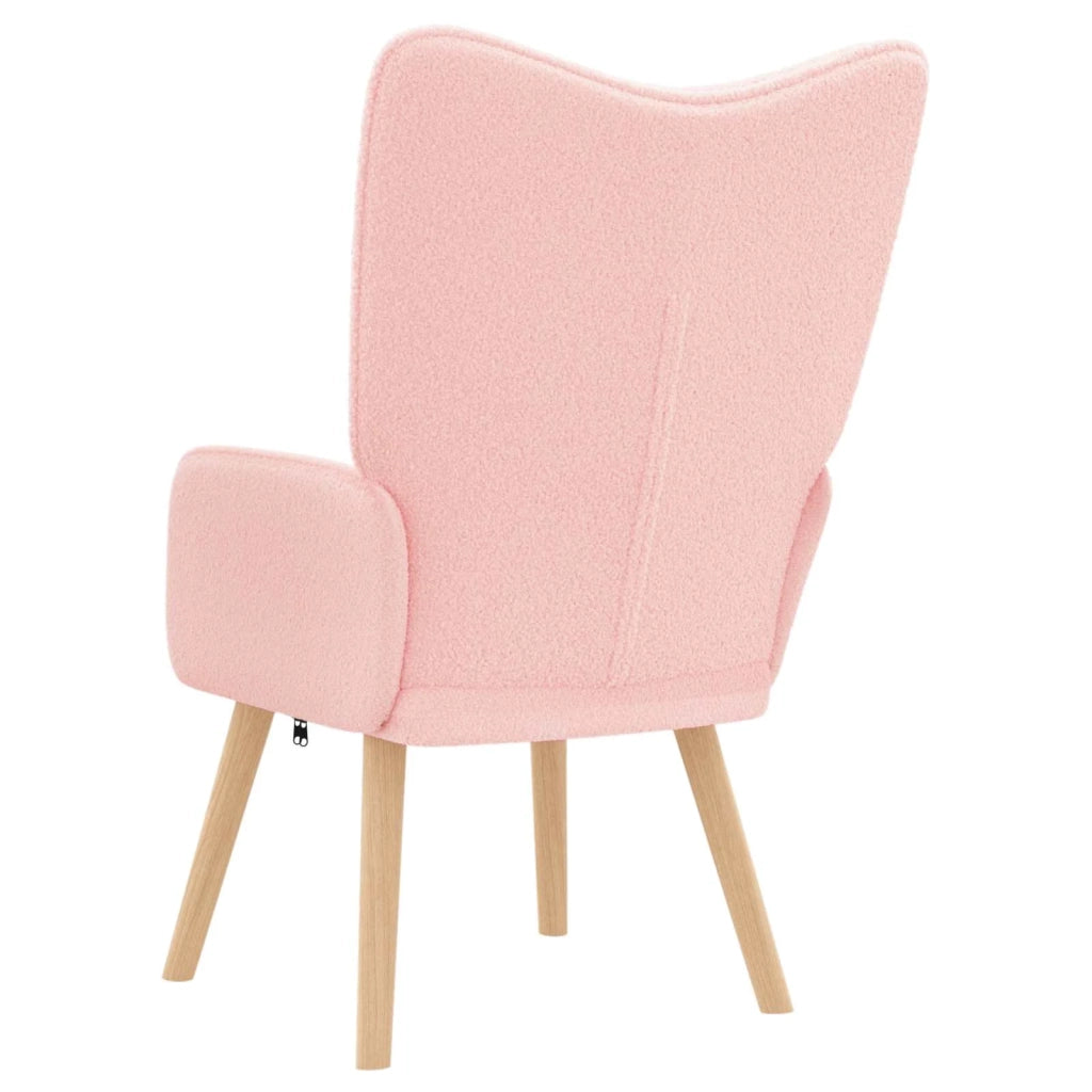 Divano Sedia-Poltrona Rosa 62 x 67 x 95,5 cm Tessuto Sherpa