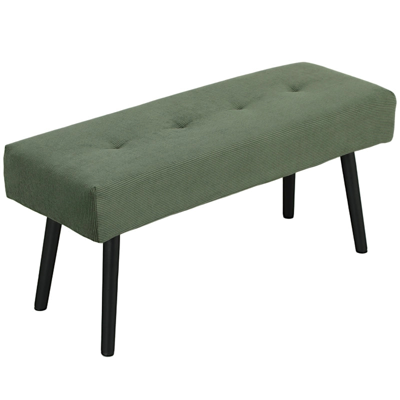 SEDIA Panca imbottita 100 x 36 x 45 cm in poliestere verde