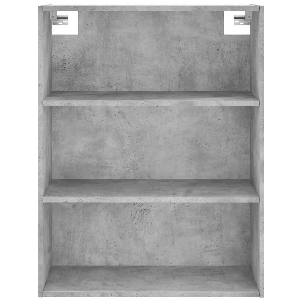 Credenza-Buffet-Armadio da cucina Grigio Cemento 69,5x34x180 cm in Legno Multistrato 776370