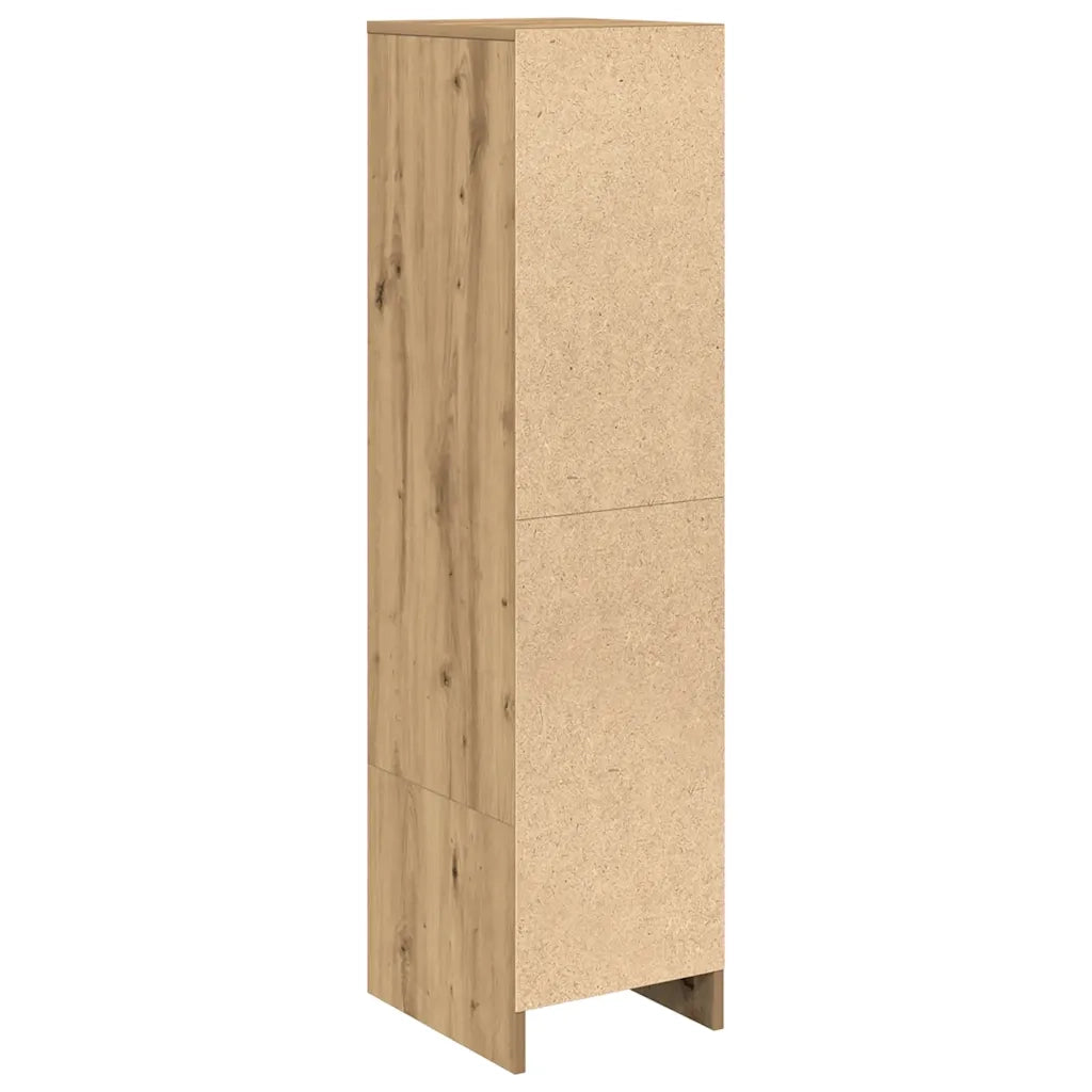 Credenza Alta Rovere Artigianale 29,5x34x119,5 cm in Truciolato 861660