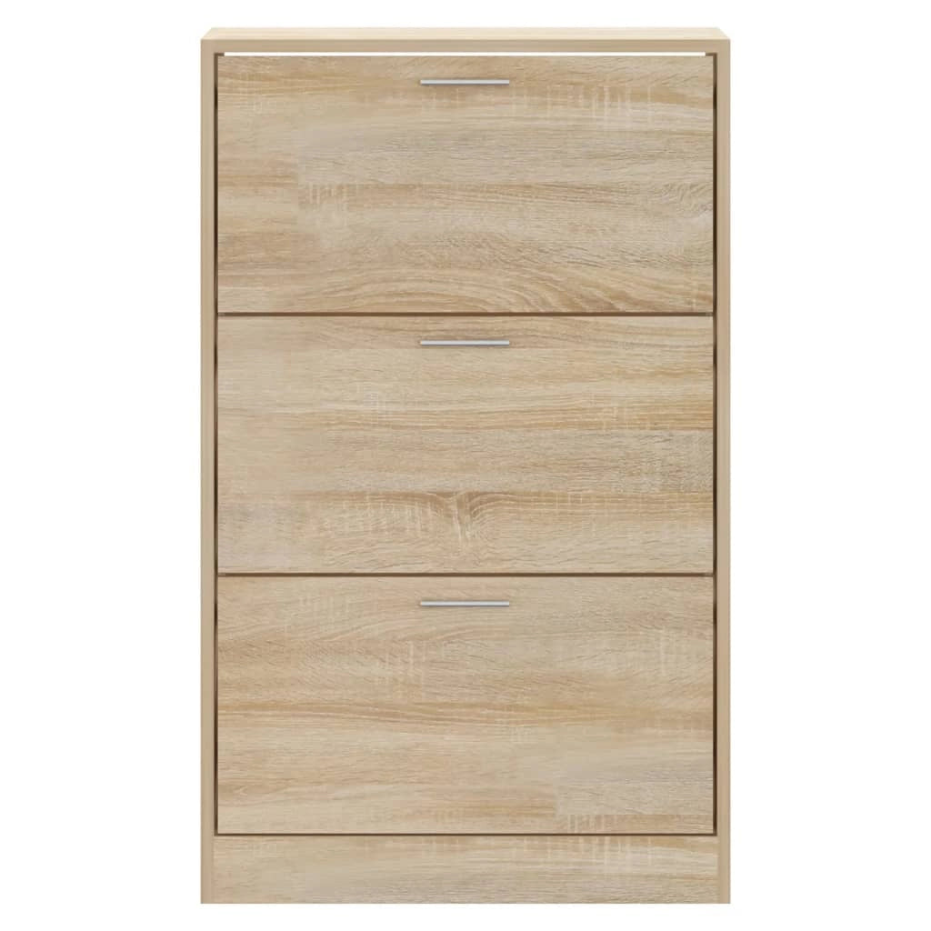 Scarpiera mobile contenitore per scarpe mobile per ingresso/corridoio/soggiorno legno Sonoma 63 x 24 x 103 cm legno ingegnerizzato marrone 02_0021721