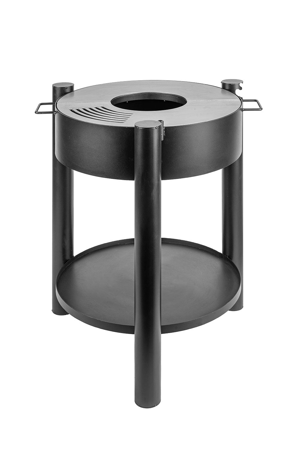 Barbecue a Legna Piano Cottura 5 mm Erica in Acciaio Nero Alta Temperatura