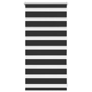 Tenda a rullo | Tenda avvolgibile zebrata 40,9x100 cm Tessuto Larghezza 36,7 cm nero