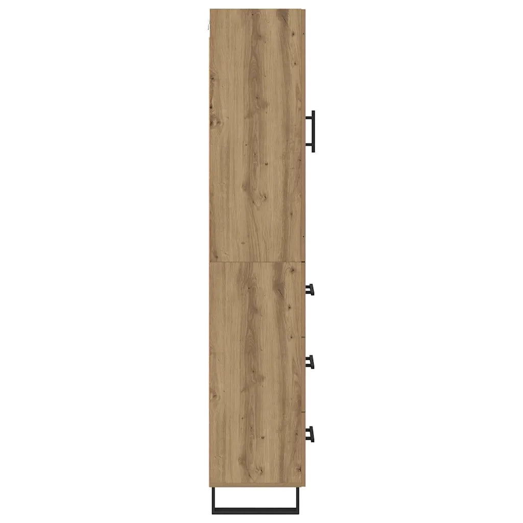 Credenza con cassetto Rovere artigianale 34,5 x 34 x 180 cm 3416000