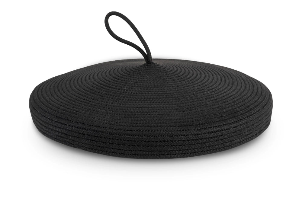 Coperchio per cesto cilindrico prodotto a mano Plam 50cm Colore: Beige e Mattone