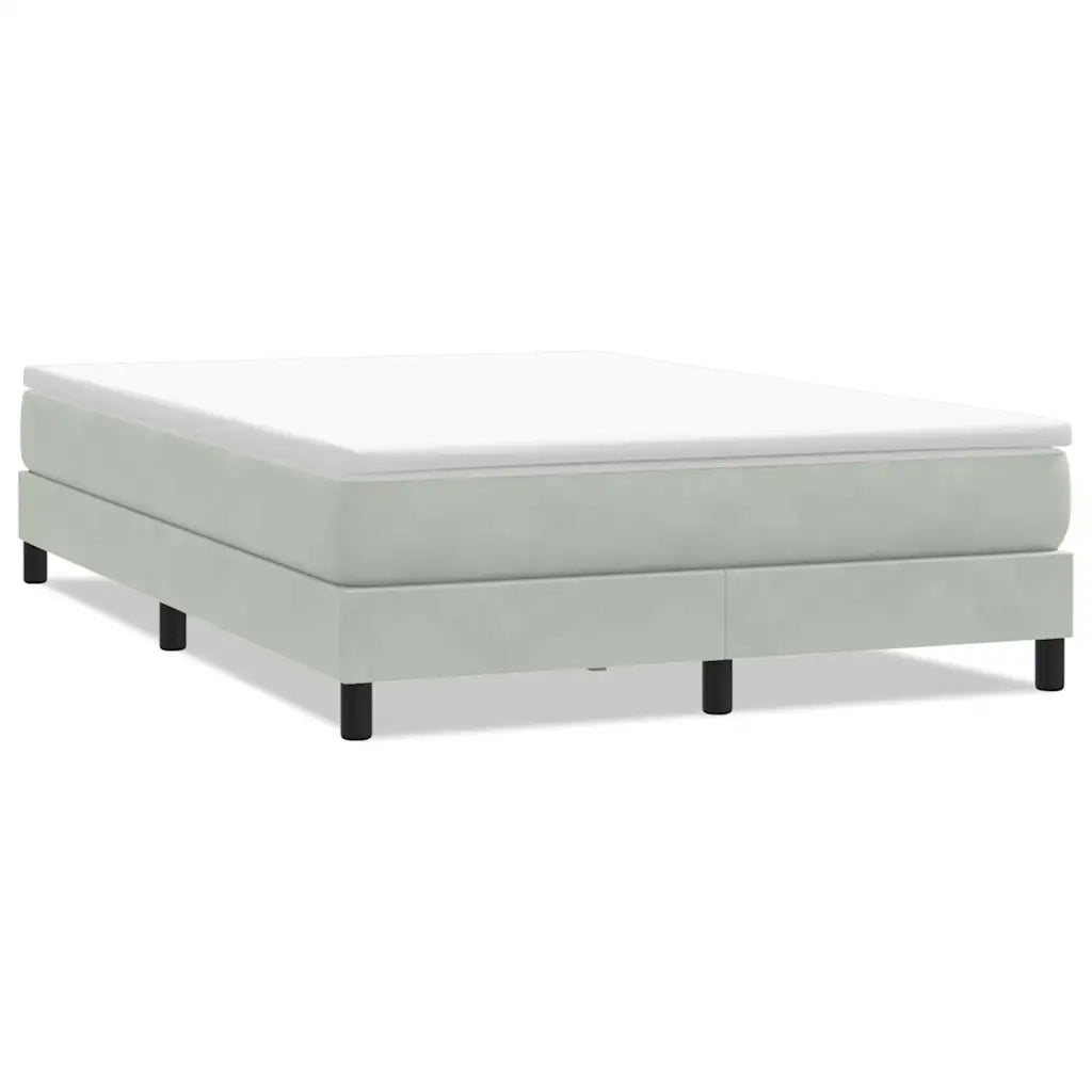 Giroletto Molle senza Materasso Grigio Chiaro 160x210cm Velluto 3315831