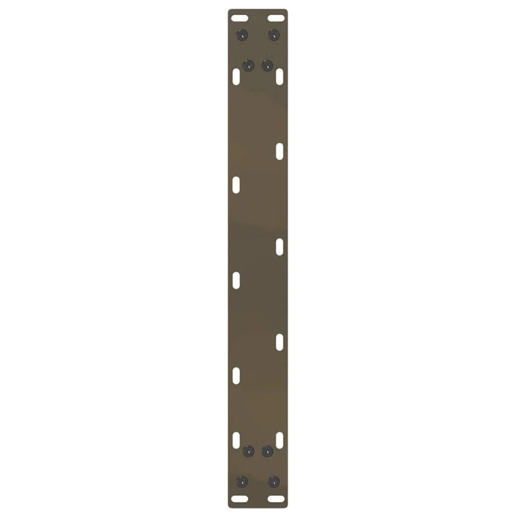 Set di 2 gambe per tavolino a forma di U 50 x 30 cm supporto robusto design moderno con piedini livellatori acciaio naturale 02_0057379