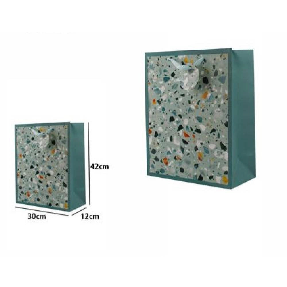Trade Shop - Set 3pz Buste Busta Regalo 30x42x12cm Borsa Astratto Veneziano 65908 Vari Colori -