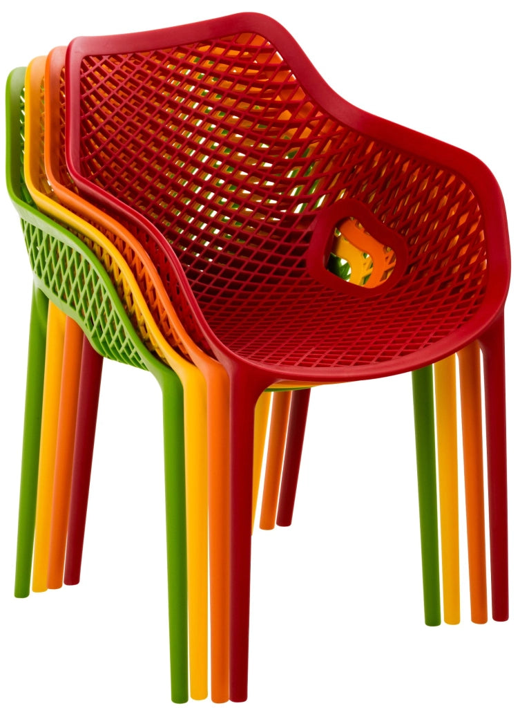 Sedia impilabile XL Air rosso