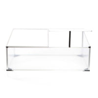 Mini serra in policarbonato trasparente e alluminio 100x60x40cm, tetto apribile