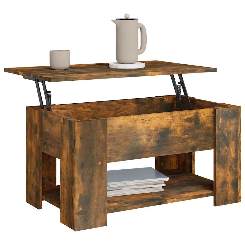 Tavolino da salotto | Tavolino da caff¨¨ | Tavolino da Soggiorno Rovere Fumo 79x49x41cm in Legno Multistrato