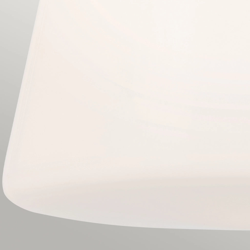 Plafoniera minimal nera vetro opale E27 40W Kichler