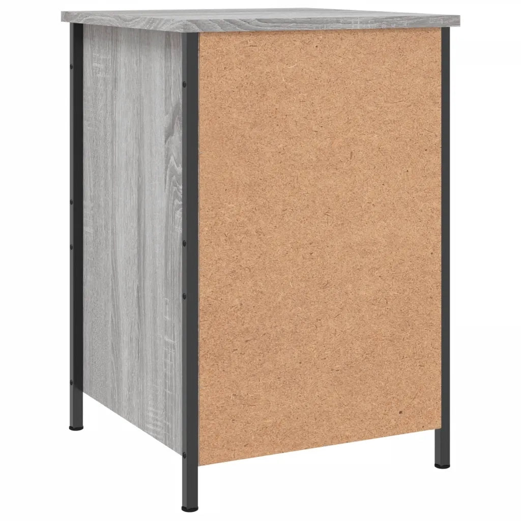 Comodino-Tavolino da notte Grigio Sonoma 40x42x60 cm in Legno Multistrato 214231